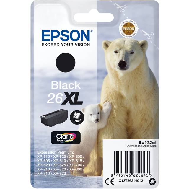 Epson bläckpatron Claria Premium 26XL Svart