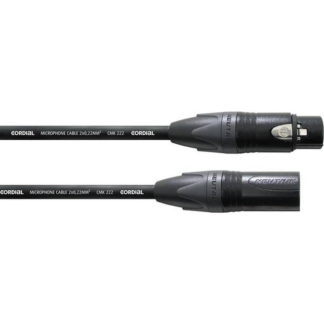 Cordial CPM 7,5 FM Mikrofonkabel Neutrik XLR male/female, 7,5 Meter schwarz