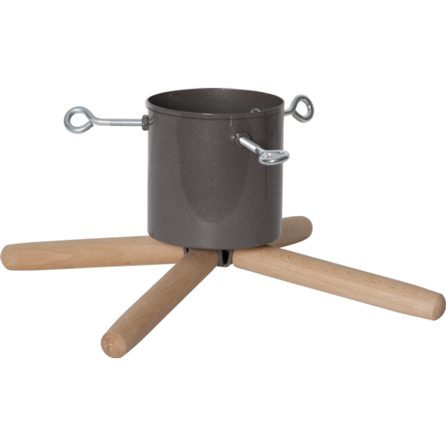 Star Trading Christbaumständer Granig inkl. Wasserbehälter 19 x 45 cm graubraun
