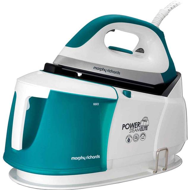 Morphy Richards Power Steam Elite With AutoClean 332014 Pressurised Steam Generator Iron - White / Green