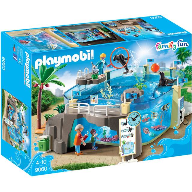 Playmobil 9060 Family Fun Aquarium Set With Fillable Water Enclosure