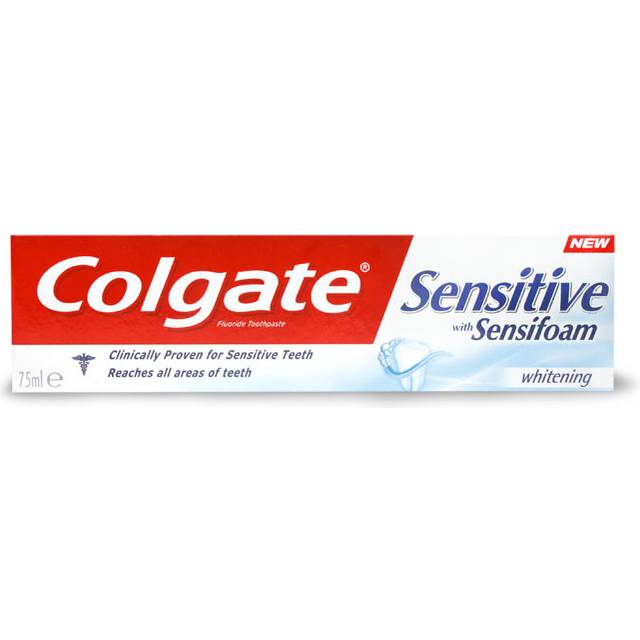Colgate Tandkr&amp;auml;m Sensitive Foam Whitening 75 ml.