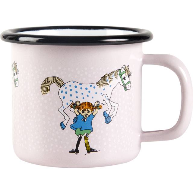 Muurla - Pippi Och Lilla Gubben mugg 15 Cl - Rosa