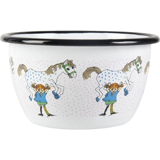 Pippi And The Horse Enamel Bowl, 60 cl