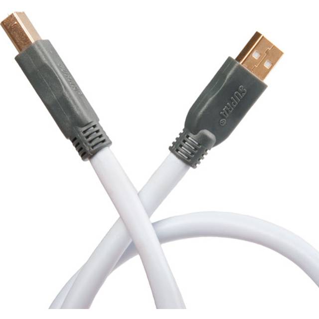 USB A - USB B 2.0 med 3 års garanti 1 meter - Isblå