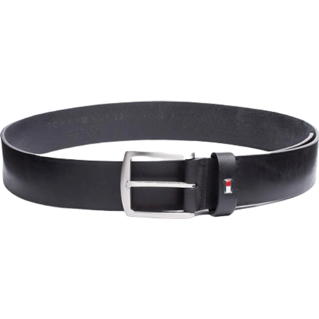New Denton Leather Belt - Black - 110CM