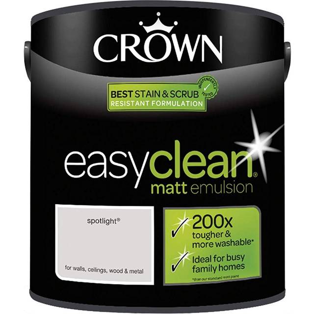 Crown Easyclean Matt Emulsion Paint - Soft Linen - 2.5L