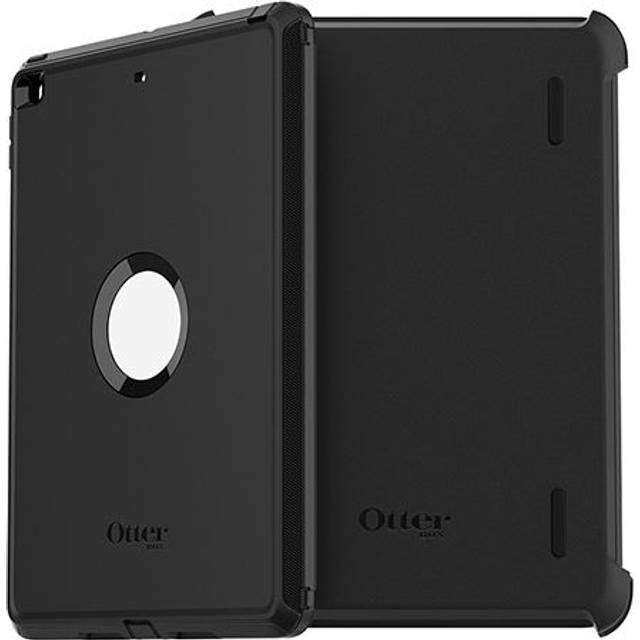 OtterBox Defender Case för iPad 10.2 Tum (7:e gen 2019 / 8:e gen 2020 / 9:e gen 2021), stöttåligt, extra robust skyddande skal med inbyggt skärmskydd, 2x testad till militärstandard, Svart