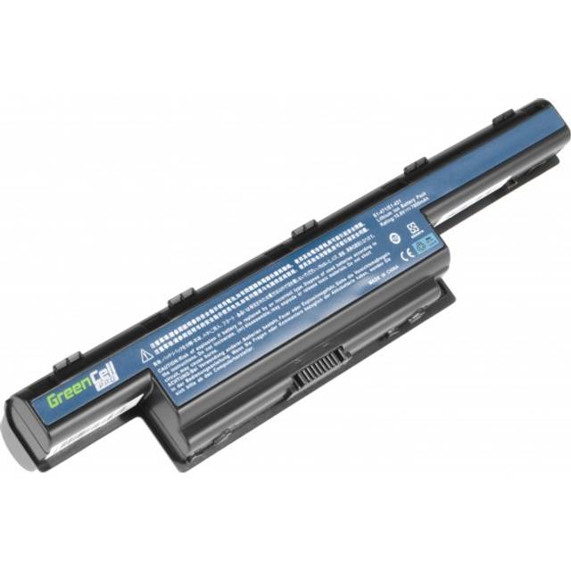 Green Cell Utökad serie laptopbatteri AS10D31 AS10D3E AS10D41 AS10D51 AS10D61 AS10D71 AS10D73 AS10D75 AS10D81 för Acer/eMachines/Packard Bell (9 celler 6600 mAh 10,8 V svart)