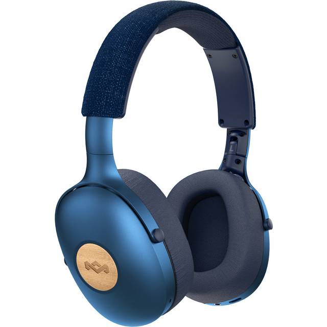 House of Marley Positive Vibration XL ANC Headphones - Wireless, Bluetooth, Portable, Over-Ear, Quick Charging, 35 Hours Battery Life, Active Noise