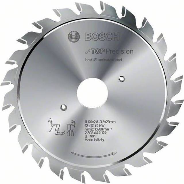 Bosch Accessories Top Precision 2608642126 Cirkelsågblad för försågning 80 x 20 x 3.6 mm Antal tänder (per tum): 10 1 st