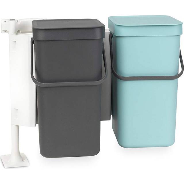 Brabantia Sort & Go Waste Bin 2-pack 24L