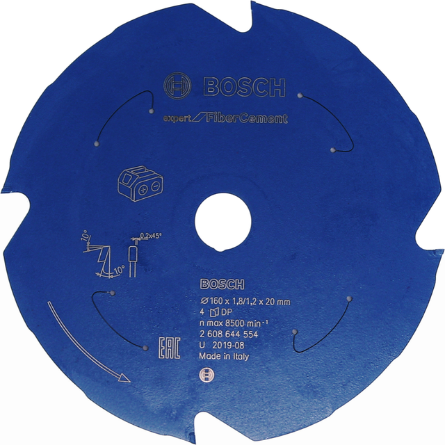 Bosch Sågklinga Expert for Fibre Cement 160x20mm 4T