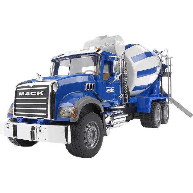 BRUDER cement mixer truck MACK Granite, 02814