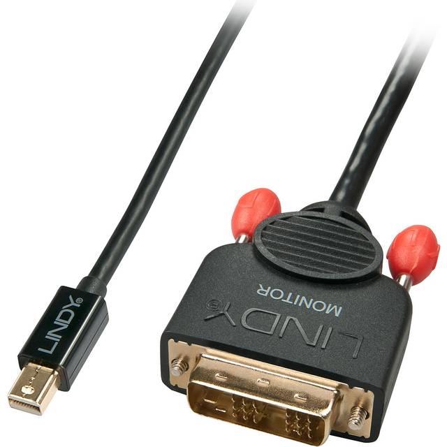 Lindy Mini DisplayPort till DVI-adapterkabel | 1,00 meter