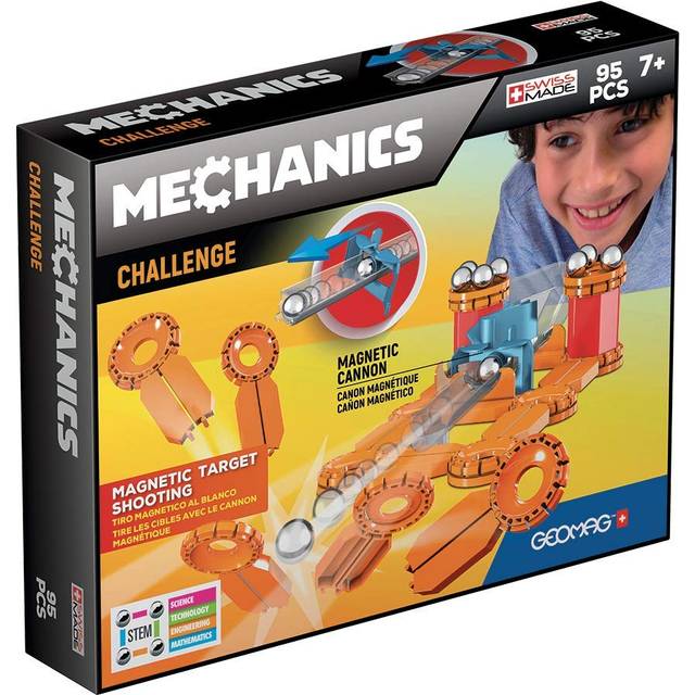 Geomag 771 Mechanics Challenge 95 pcs Building & Construction Toys, Multicolored, Pieces