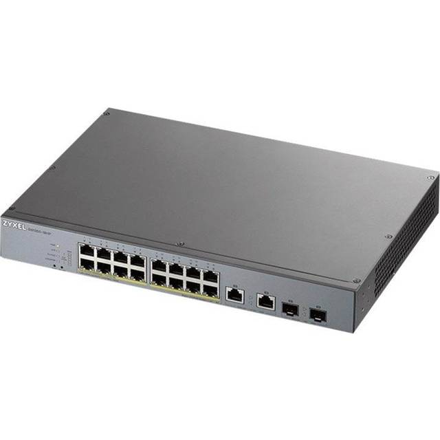 GS1350-18HP, 18 Port managed CCTV PoE switch, long range, 250W (1 year NCC Pro pack license bundled)