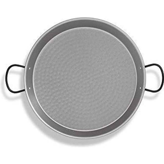 Vaello Polished Steel Traditional Paella Pan - 34 cm for 6 Persons