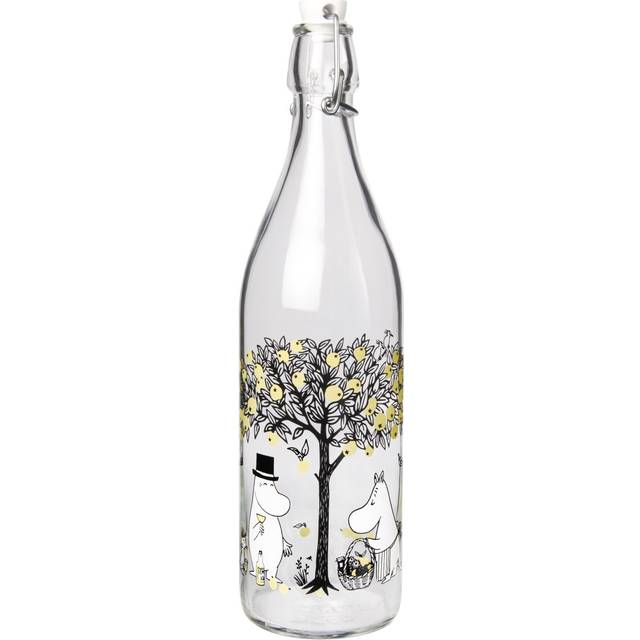 Muurla Moomin glass bottle 1 L Apples