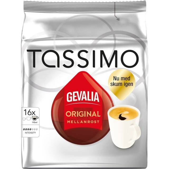 Gevalia Tassimo Mellanrost kaffekapslar, 16 port