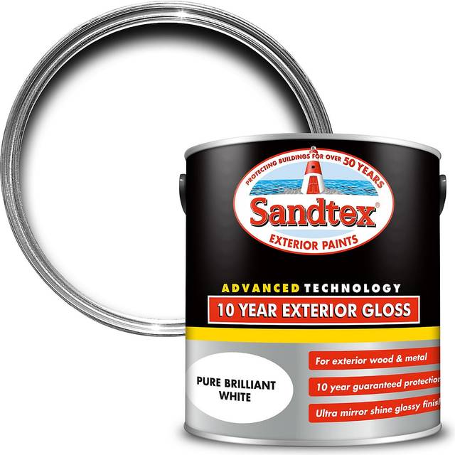 Sandtex 10 Year Exterior Gloss Pure Brilliant White 2.5L