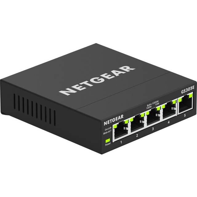 NETGEAR 5-portars Gigabit Smart Managed Plus-switch (GS305E)