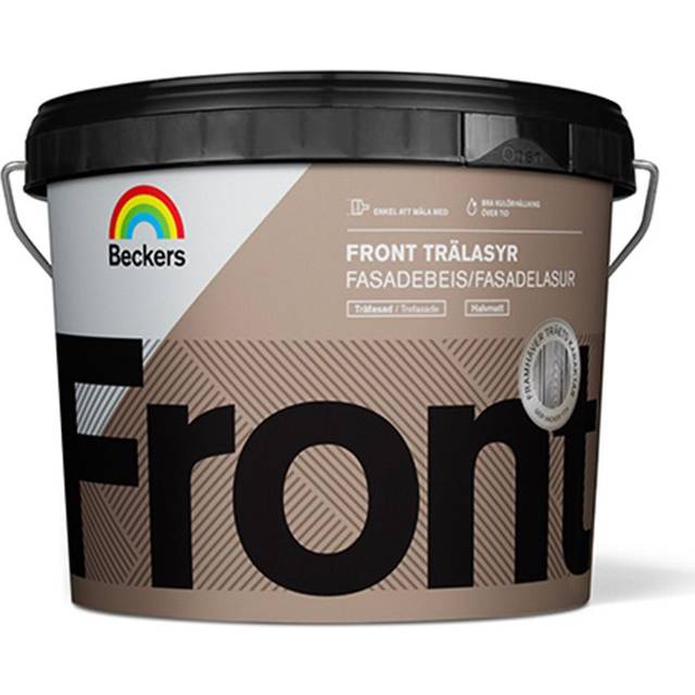 Beckers Trälasyr, Front halvmatt, 3L, Mörkbrun