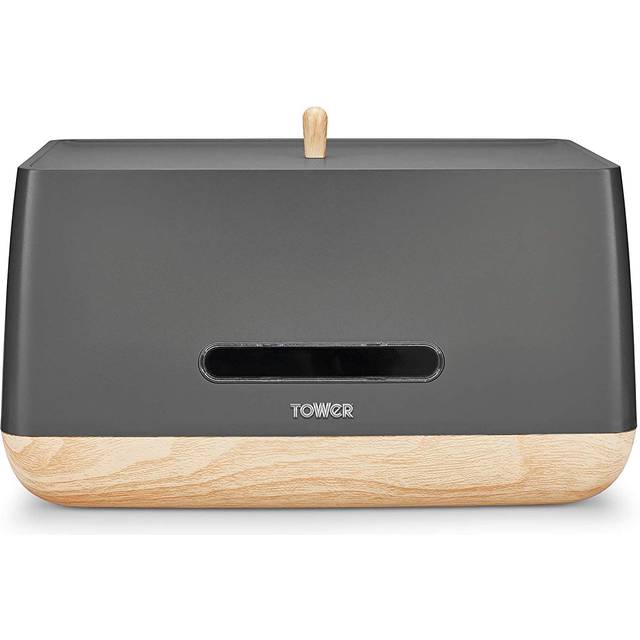 Tower Scandi Bread Bin Grey