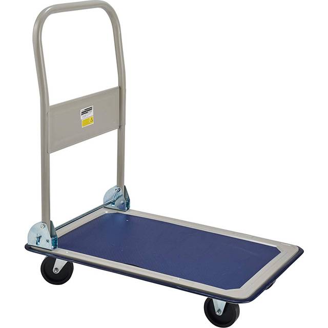 Brüder Mannesmann M 096-T Flatbed Trolley 75kg Capacity Steel Frame