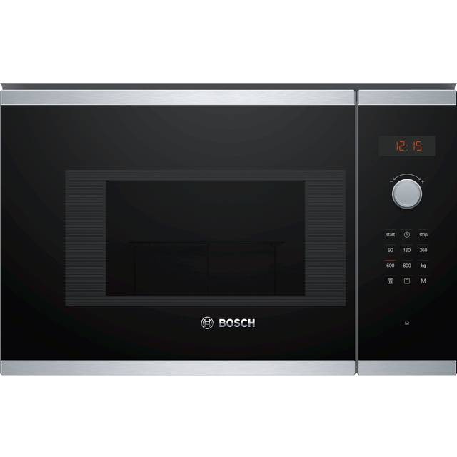 Bosch bel523ms0 inbyggd 20 l 800 W svart, rostfritt stål – mikrovågsugn (inbyggd, 20 l, 800 W, rotation, beröring, svart, rostfritt stål, knapp)