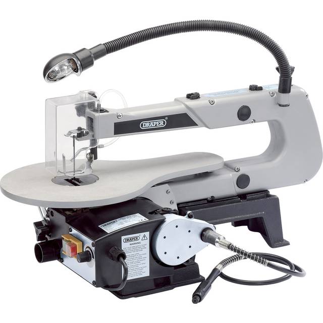 Draper Variable Speed Scroll Saw with Flexible Drive Shaft & Worklight - 405mm, 90W