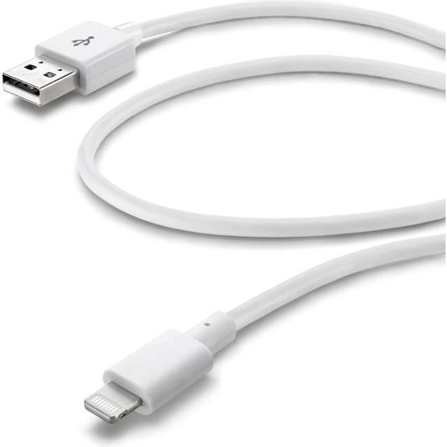 Cellularline Laddkabel USB-A till Lightning 3 m - Vit