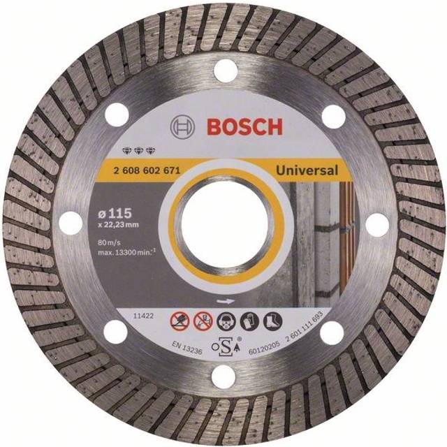 Bosch 2608602672 125x22.23mm Diamond Disc Best Universal Turbo HPP