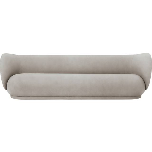Rico Brushed 4 Seater Sofa, Off-white