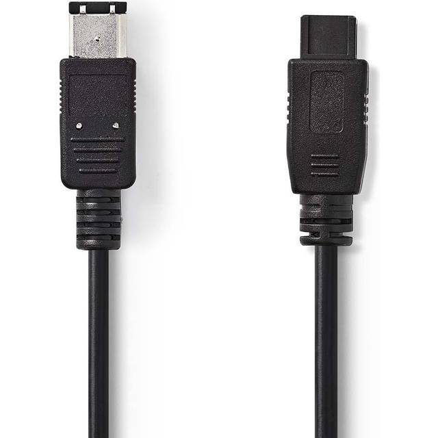 Nedis FireWire Cable | 6-pin Male - 9-pin Male | 2.0 m | Black