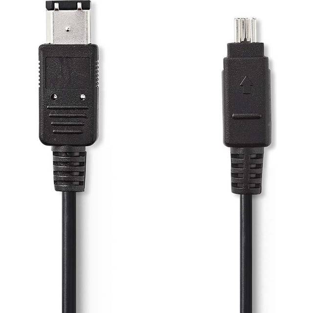 Nedis FireWire Cable | 4-pin Male - 6-pin Male | 2.0 m | Black