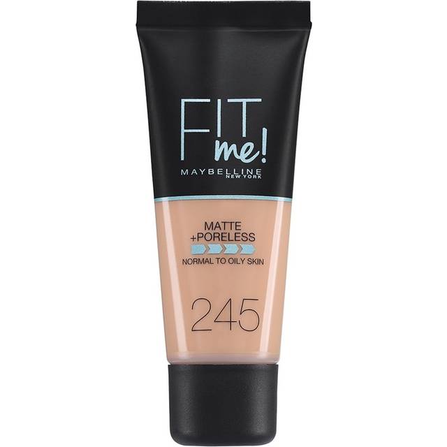 Maybelline Fit Me! Matte & Poreless Foundation 30 ml (olika nyanser) - 245 Classic Beige