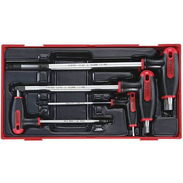 Teng Tools Teng TTHEX7AF 7 Piece T Handle Imperial Hex Key Set