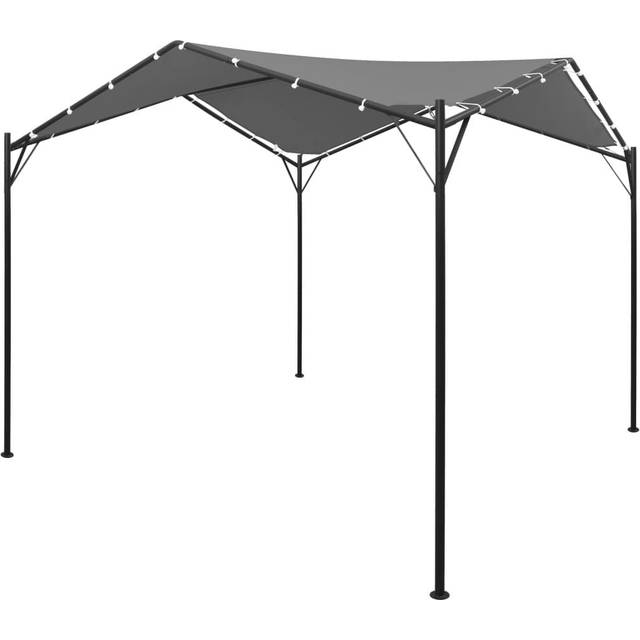 vidaXL Gazebo 4x4m Anthracite Outdoor Garden Pavilion Canopy Shelter Tent