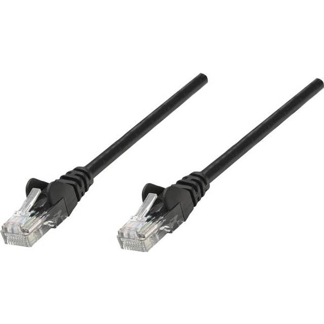 Intellinet Network Patch Cable, Cat6, 1m, Green, CCA, U/UTP, PVC, RJ45, Gold Plated Contacts, Snagless, Booted, Lifetime Warranty, Polybag