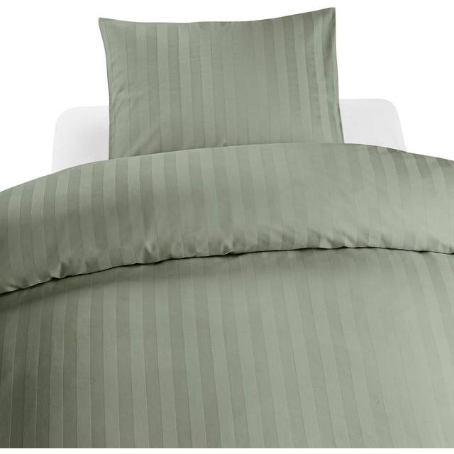 Hotellsatin 2-Dels Påslakan Borganäs, Grön, 150x210