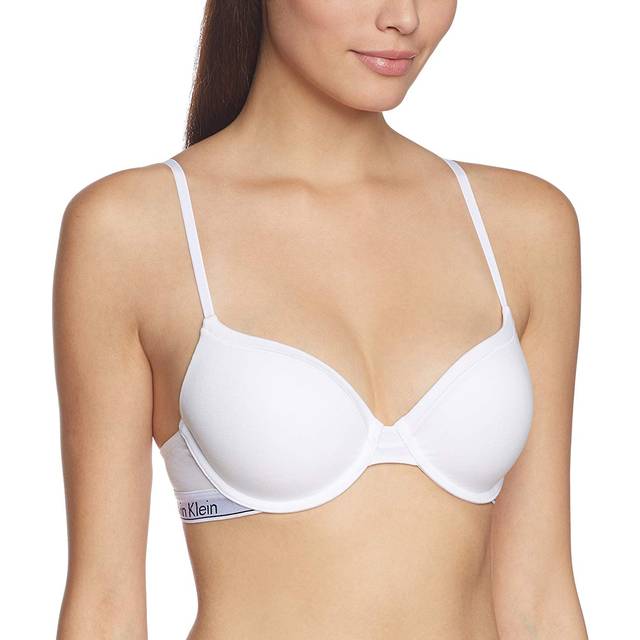 Calvin Klein t-shirt för kvinnor BH – perfekt passform flex, Vit (vit), 70D