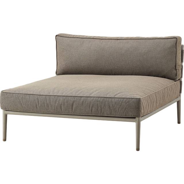 Cane-Line - Conic Day Bed Module - grau/Cane-line Air Touch/Gestell Aluminium/BxHxT 120x82x140cm - grey (82.0 x 120.0 x 140.0cm)