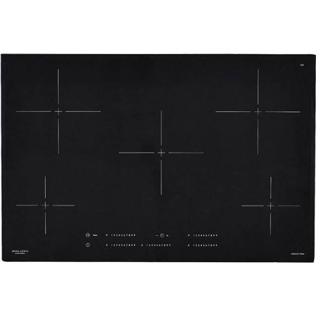 John Lewis 80cm JLBIIH806 Induction Hob, Black