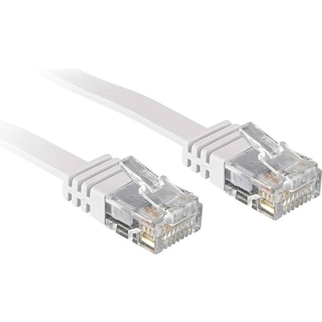 1m CAT6 U/UTP Flat Gigabit Network Cable, Grey