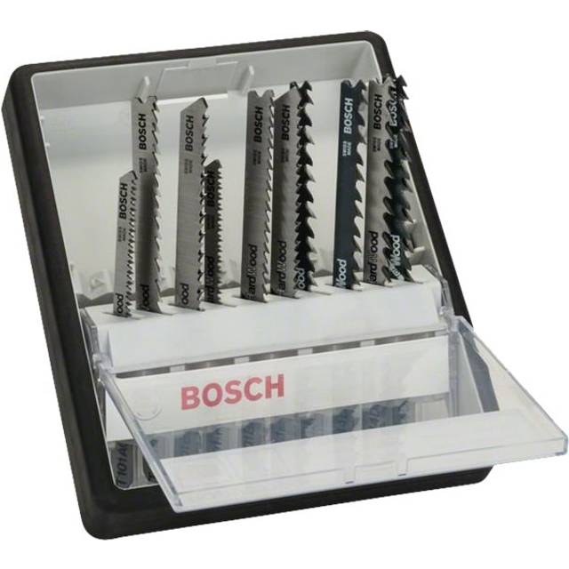 Bosch - pro Robust Line 10 Piece Jigsaw Blade Set Expert For Wood Metal 2607010542