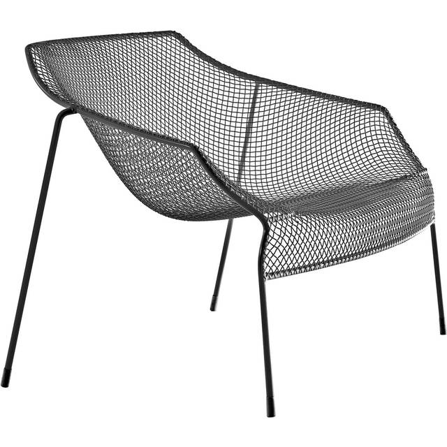 EMU - Heaven Lounge Chair, Black - Loungestolar - Jean-Marie Massaud - Svart - Metall