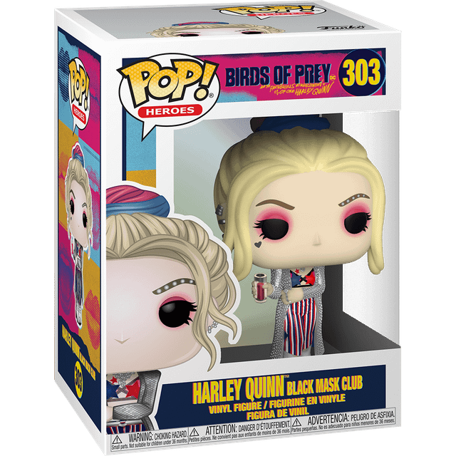 Funko Pop! Heroes - Birds Of Prey #303 Harley Quinn Black Mask Club