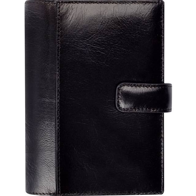 Systemkalender Compact skinn svart