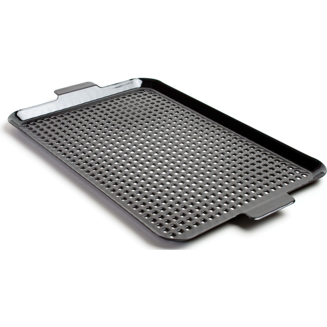 Charcoal Companion CC3080 Porcelain Coated Grilling Grid (Large, 17.5 x 12 In. ) in Black